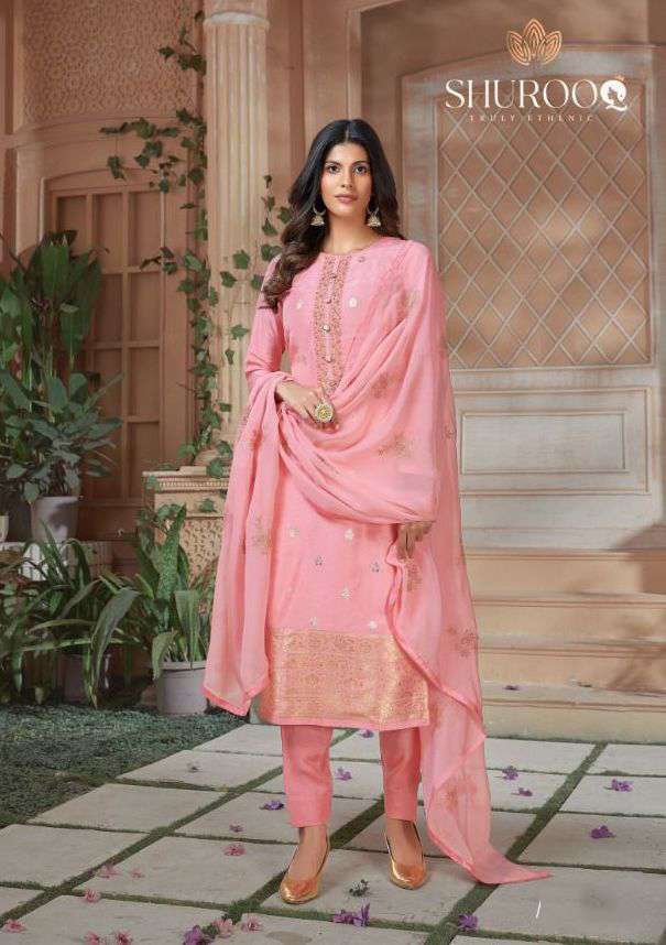 Radhika Fashion Shurooq Dola Silk jacquard With fancy Salwar...