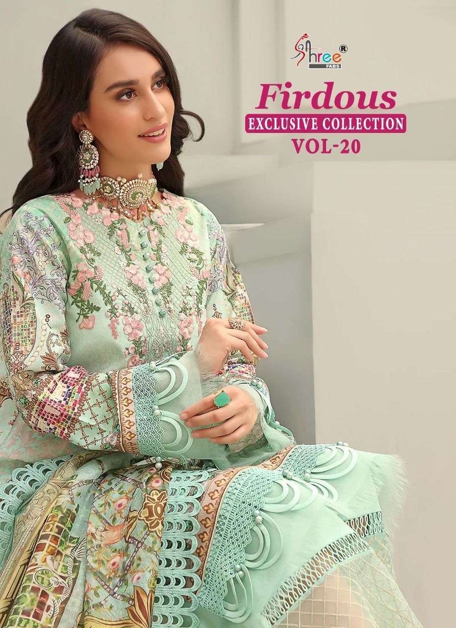 Shree Fabs Firdous Exclusive Collection Vol 20 latest jam co...