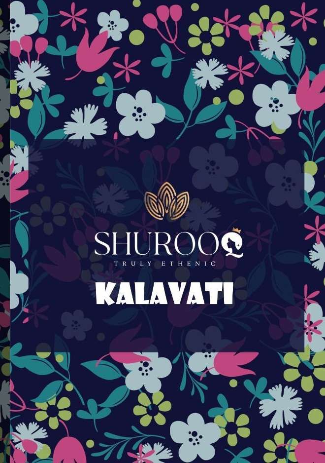 Shurooq Kalavati Muslin SIlk With Digital Print Festival Wea...