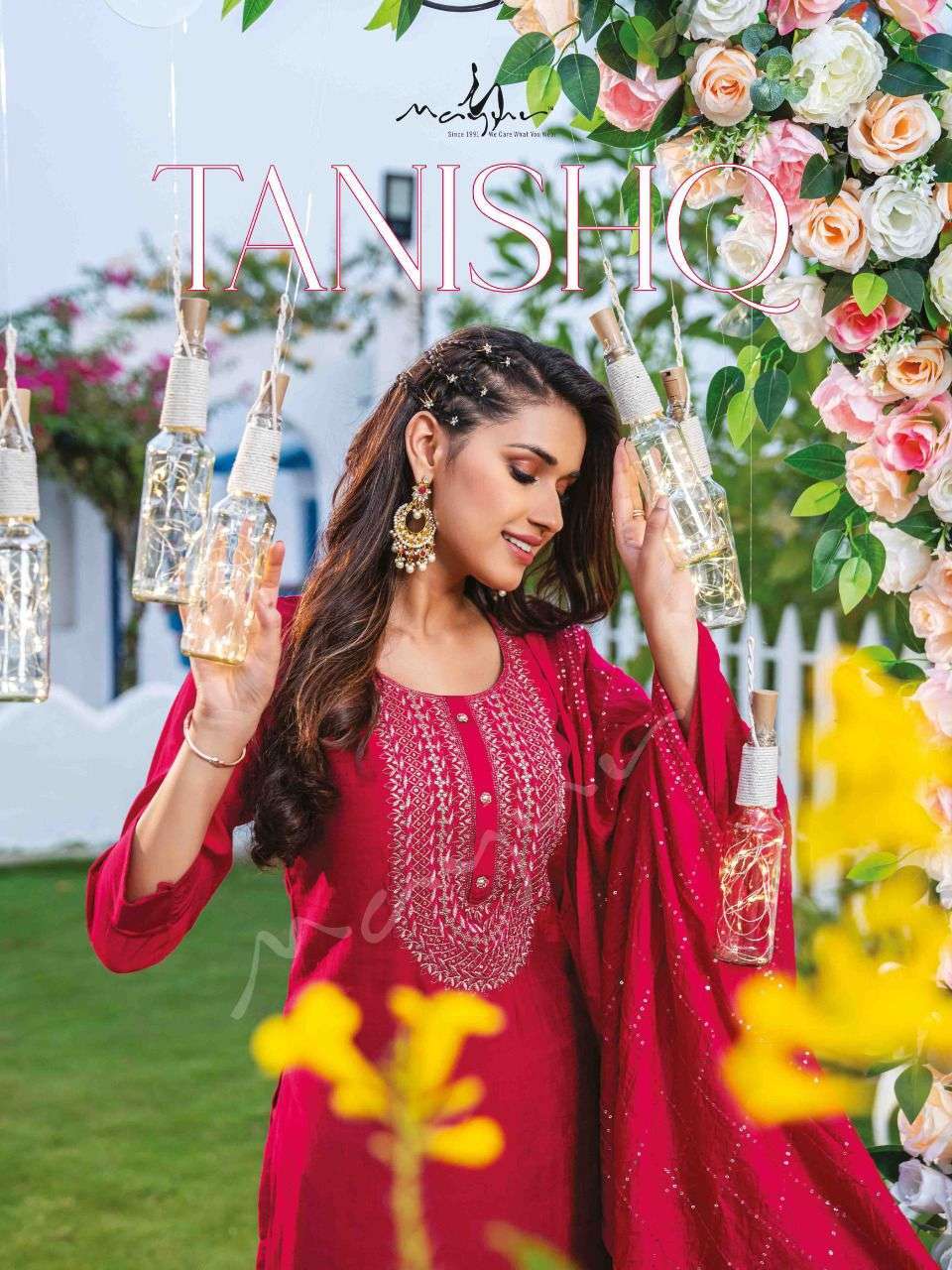 Tanishq Fashion Mayur Viscose Silk With Fancy Work Readymade...