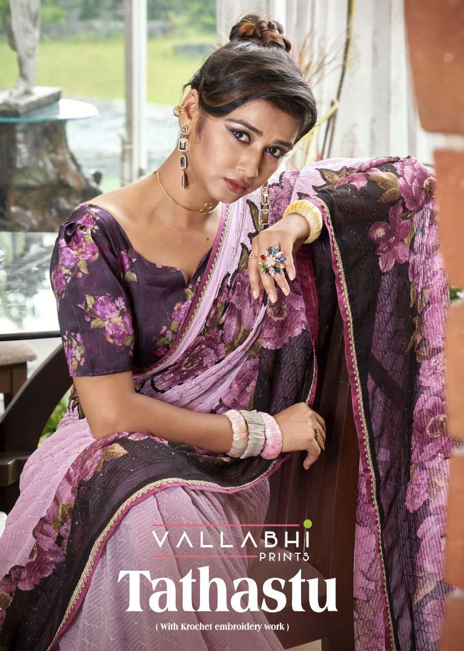 Vallabhi Prints Tathastu Georgette with Printed Regular Wear...