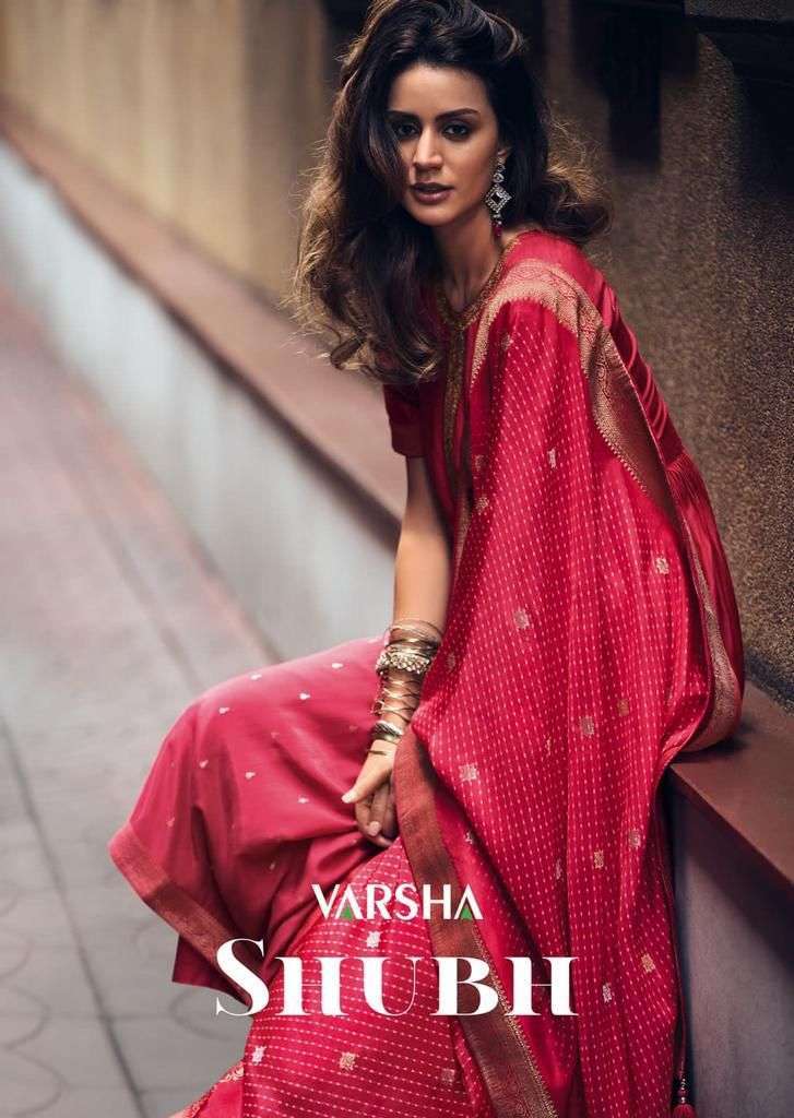 Varsha Fashion Shubh Muslin Silk With Embroidery Work party ...