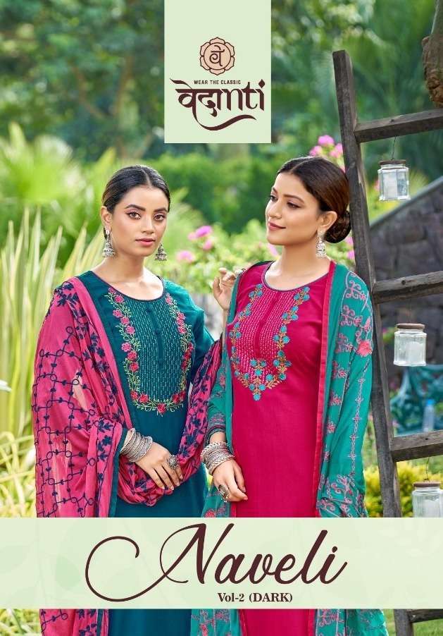 Vedanti Naveli Vol 2 161-164 Series LATEST SILK SALWAR KAMEE...