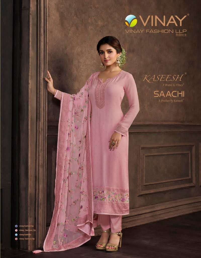 Vinay Fashion Kaseesh Saachi Georgette with Embroidery work ...