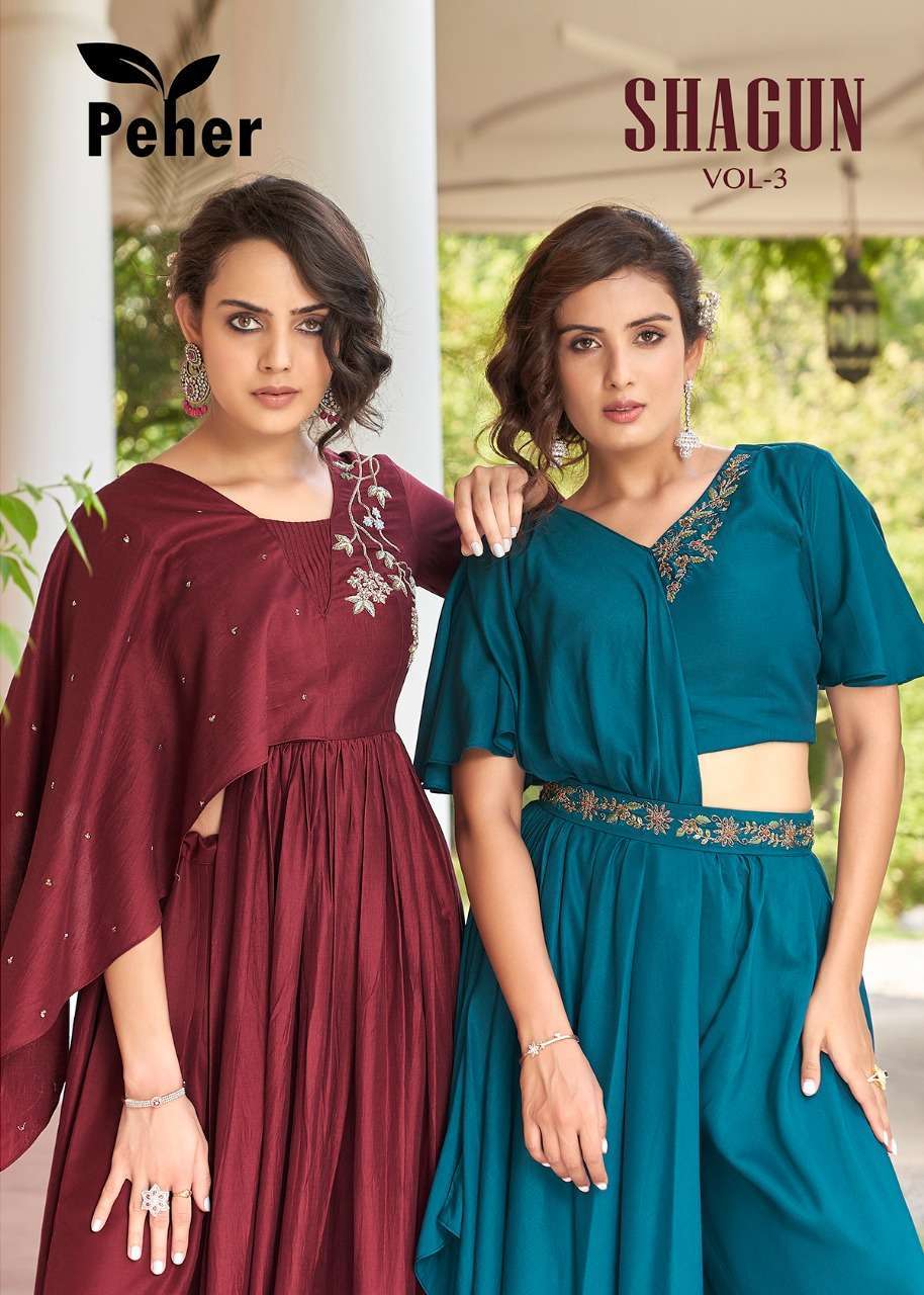 Vivils Shagun Vol 2 Muslin silk with fancy Readymade suits c...