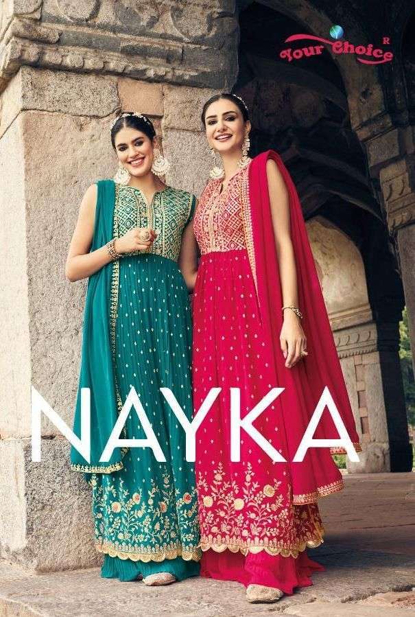Your Choice Nyka 1001 - 1006 Series Georgette with Fancy Han...