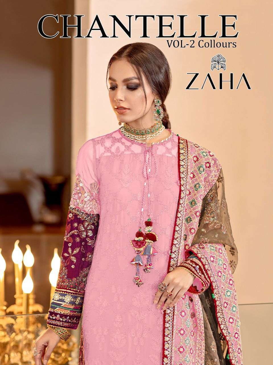 Zara Chantelle vol 2 Georgette with Embroidery work Pakistan...