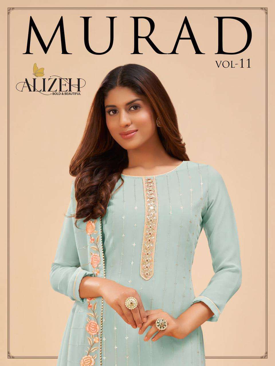 Alizeh Murad Vol 11 Georgette with fancy work Salwar Kameez ...