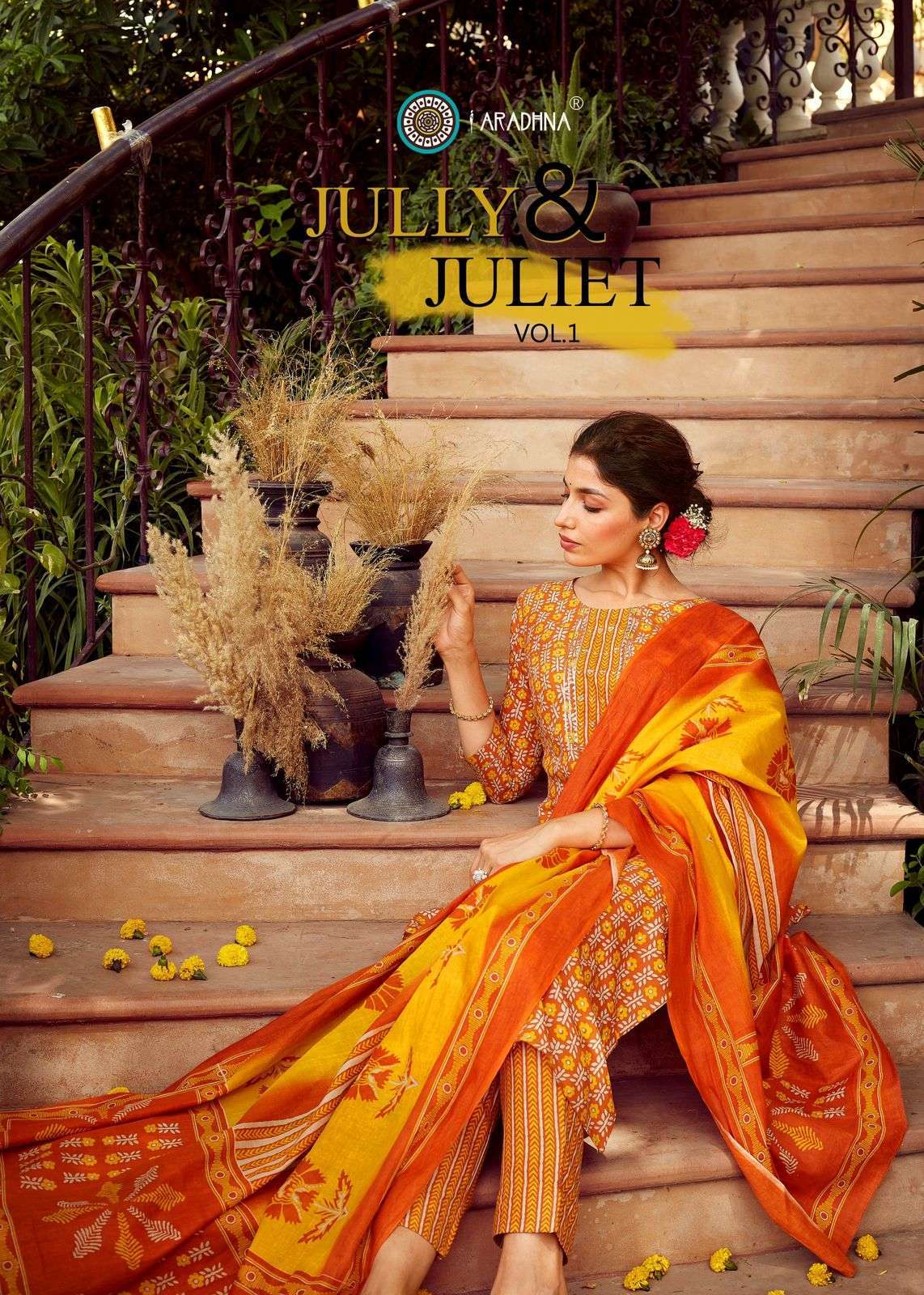Aradhna Jully Juliet vol 1 Rayon with Fancy handwork Designe...