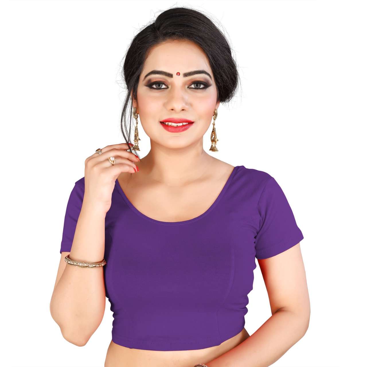 COTTON LYCRA STRETCHABLE BLOUSE AT AWESOME WHOLESALE RATES O...