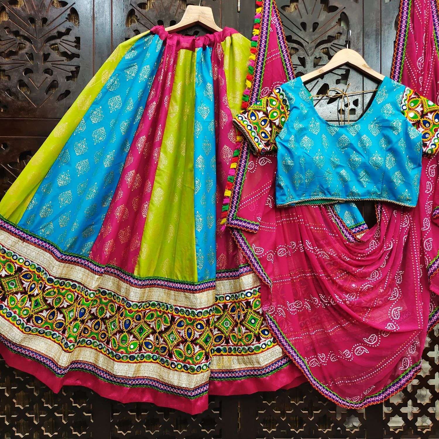 Cotton with Traditional Navratri Special lehenga choli colle...