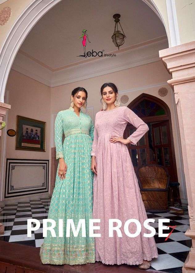 Eba Lifestyle Prime Rose Vol 7 Georgette with Heavy Work Wed...