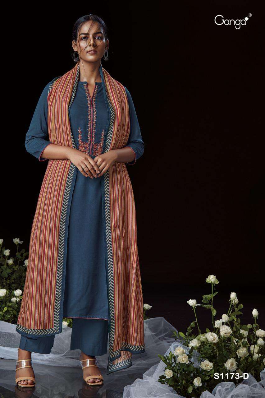 Ganga fashion Arshia 1173 Pashmina silk with fancy Work Wint...