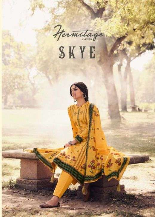 Hermitage Clothing Skye Jam Satin With Fancy Designer Dress ...