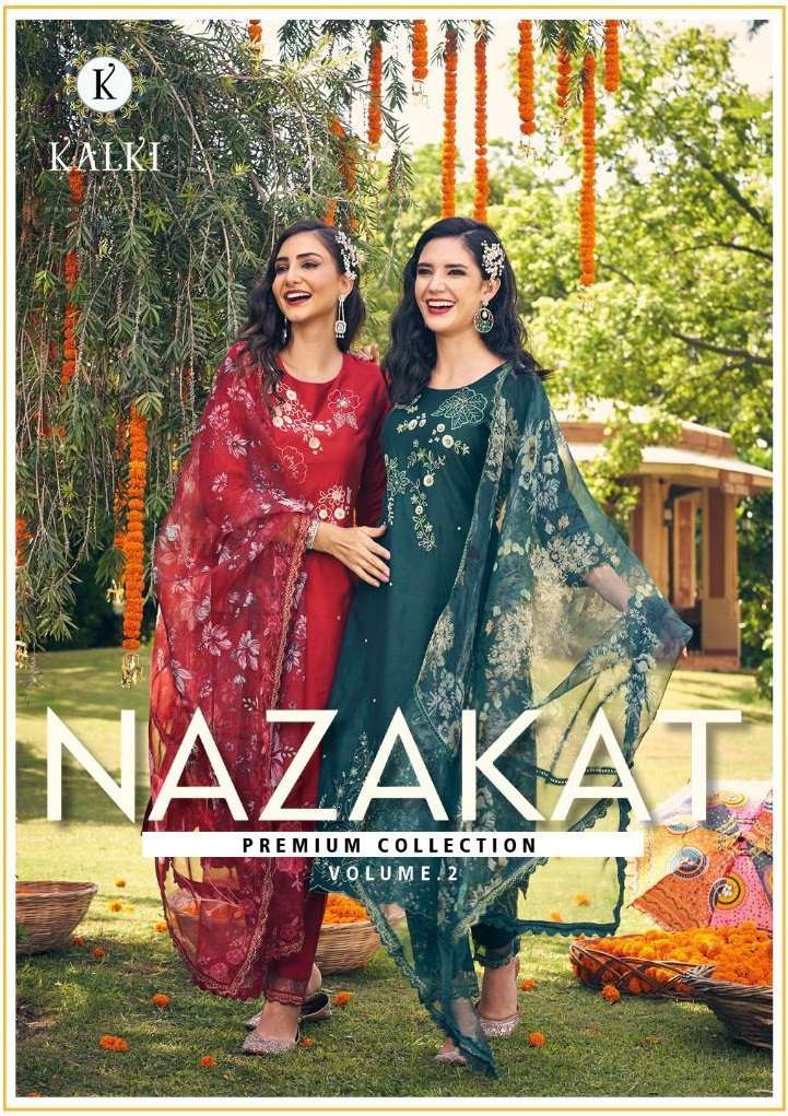 Kalki fashion Nazakat vol 2 Viscsoe silk with fancy handwork...