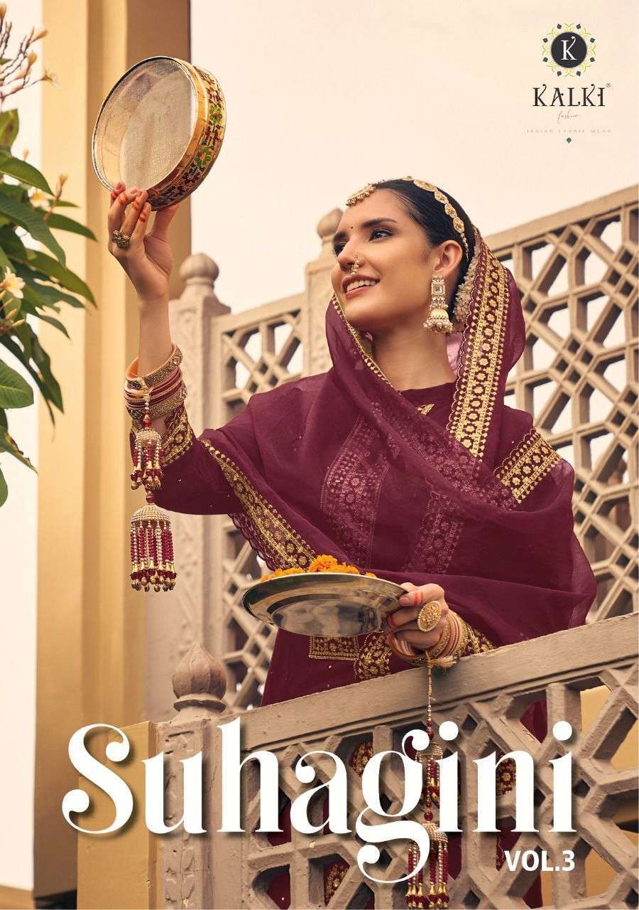 Kalki fashion Suhagini vol 3 Silk with handwork designer  Re...
