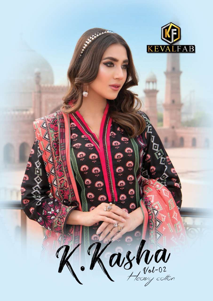Keval fab K Kasha Vol 2 Cotton With printed Pakistani suits ...