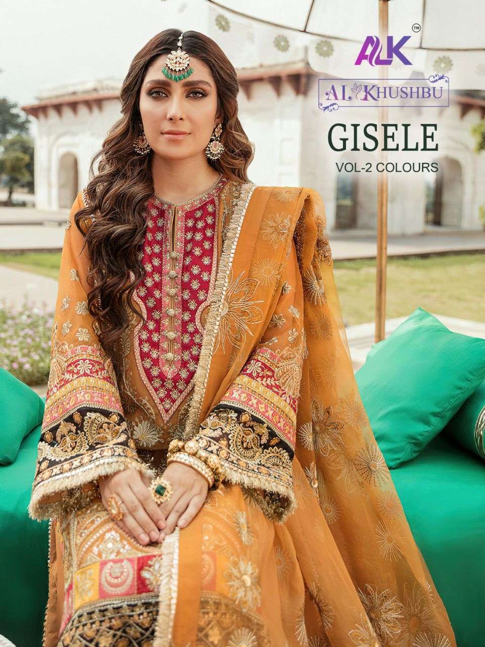 Khushbu Gisele vol 2 Georgette with Embroidery work Pakistan...