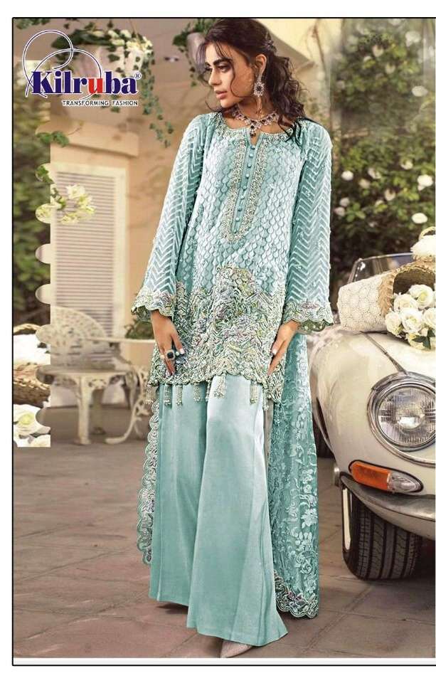 Kilruba 211 Georgette with Embroidery work Pakistani suits c...