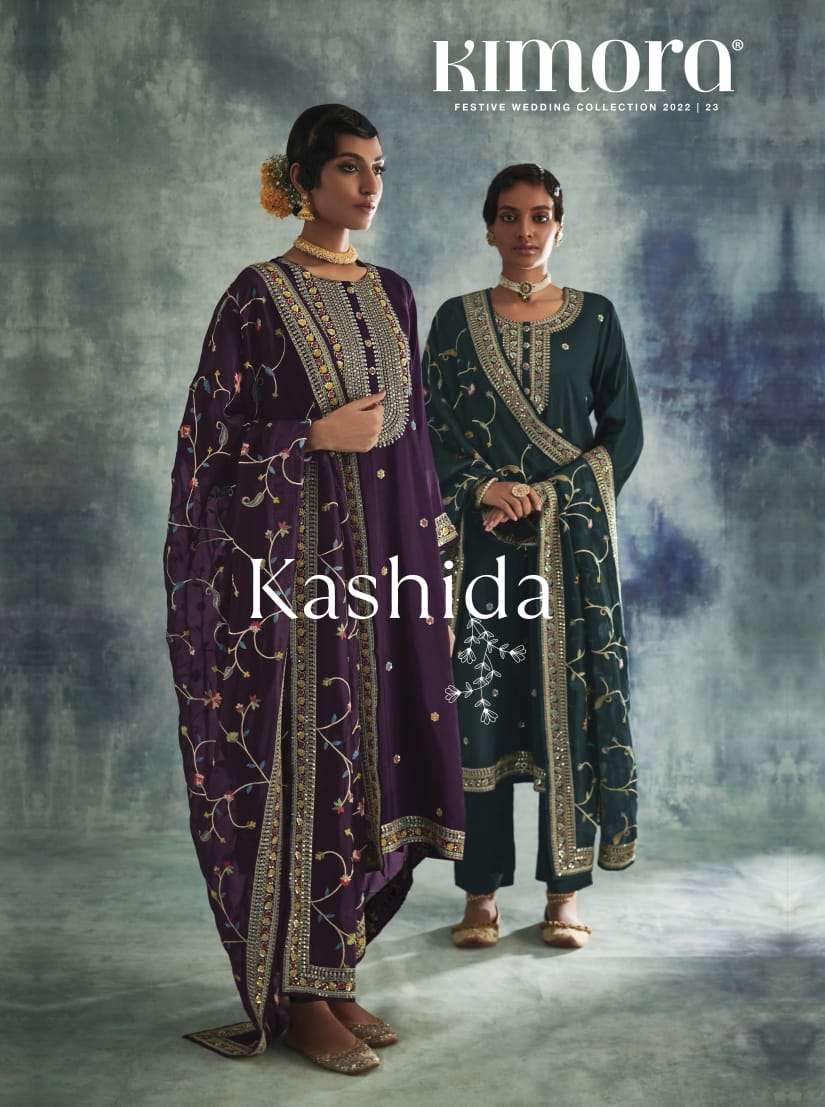 Kimora fashion Kashida  Soft Silk with fancy designer Salwar...