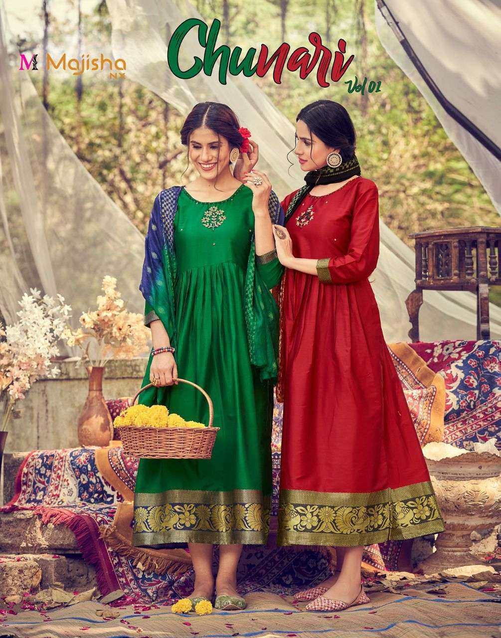 Majisha NX Chunari vol 1 Fancy Designer Readymade suits coll...