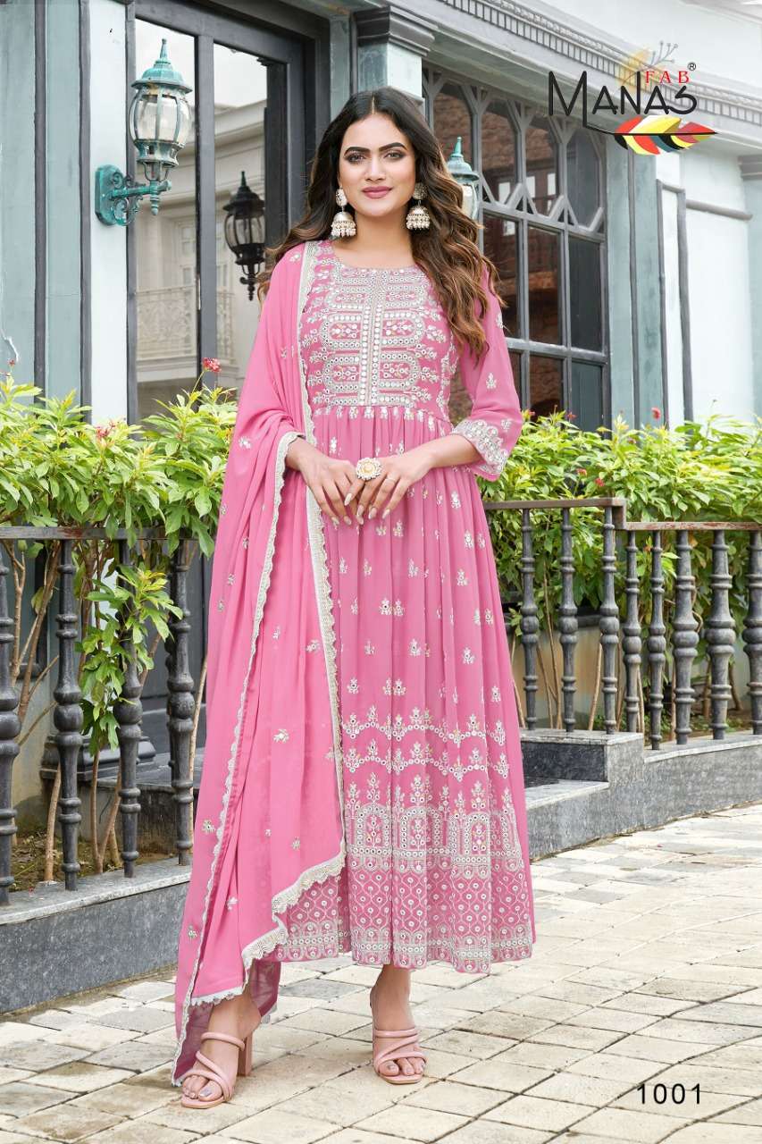 Manas Fab vol 2 Fancy Designer Wedding Wear Salwar Kameez co...