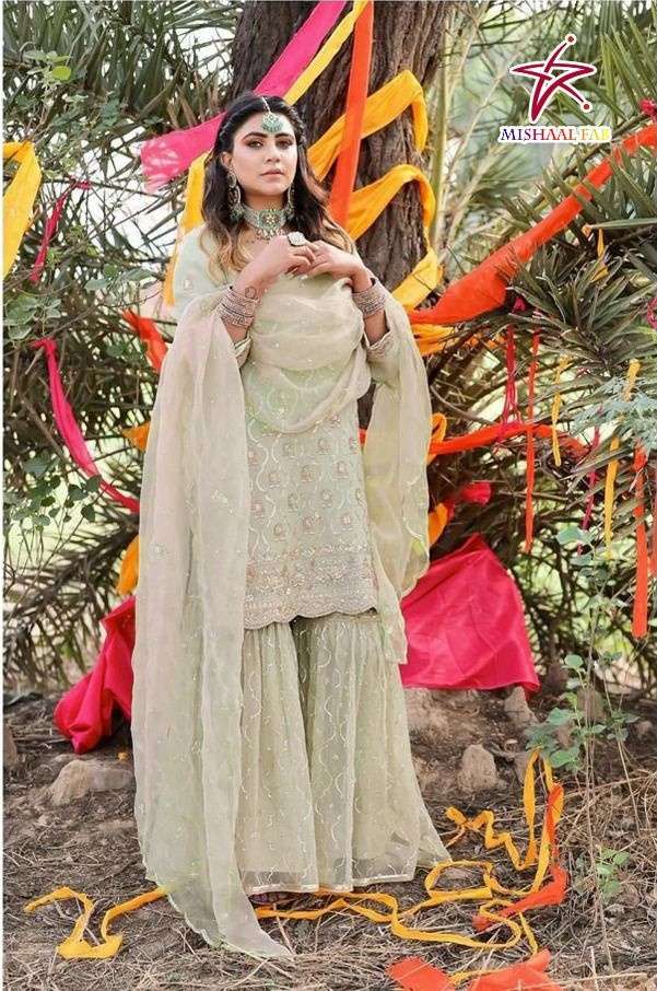 Mishaal 8028 Georgette with Embroidery work Pakistani suits ...