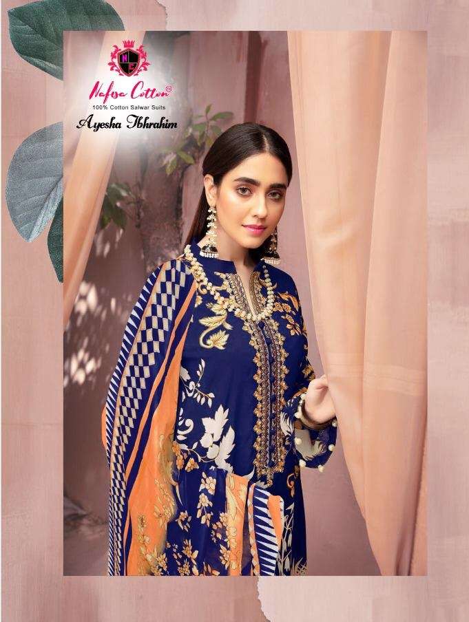 Nafisa Ayesha Ibhrahim vol 3 Cotton With Printed Dress mater...