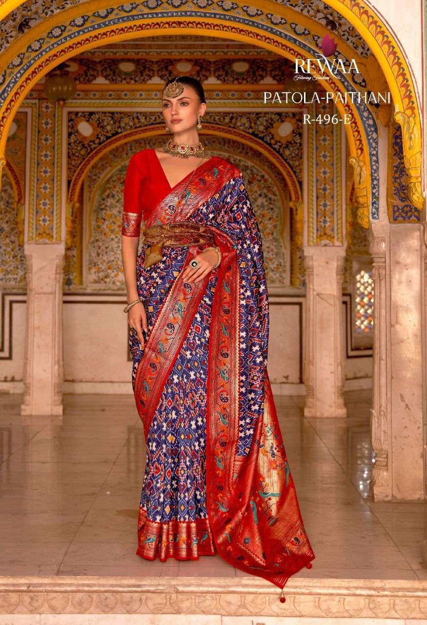 Rewaa fashion Patola Paithani Silk with Traditional Patola &...