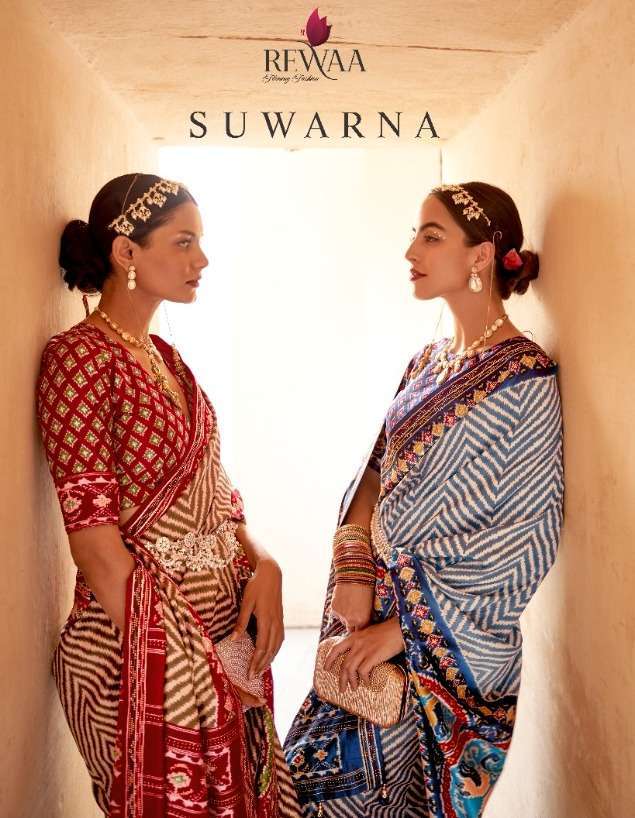 Rewaa Fashion Suvarna Traditional patola Design Wedding Wear...