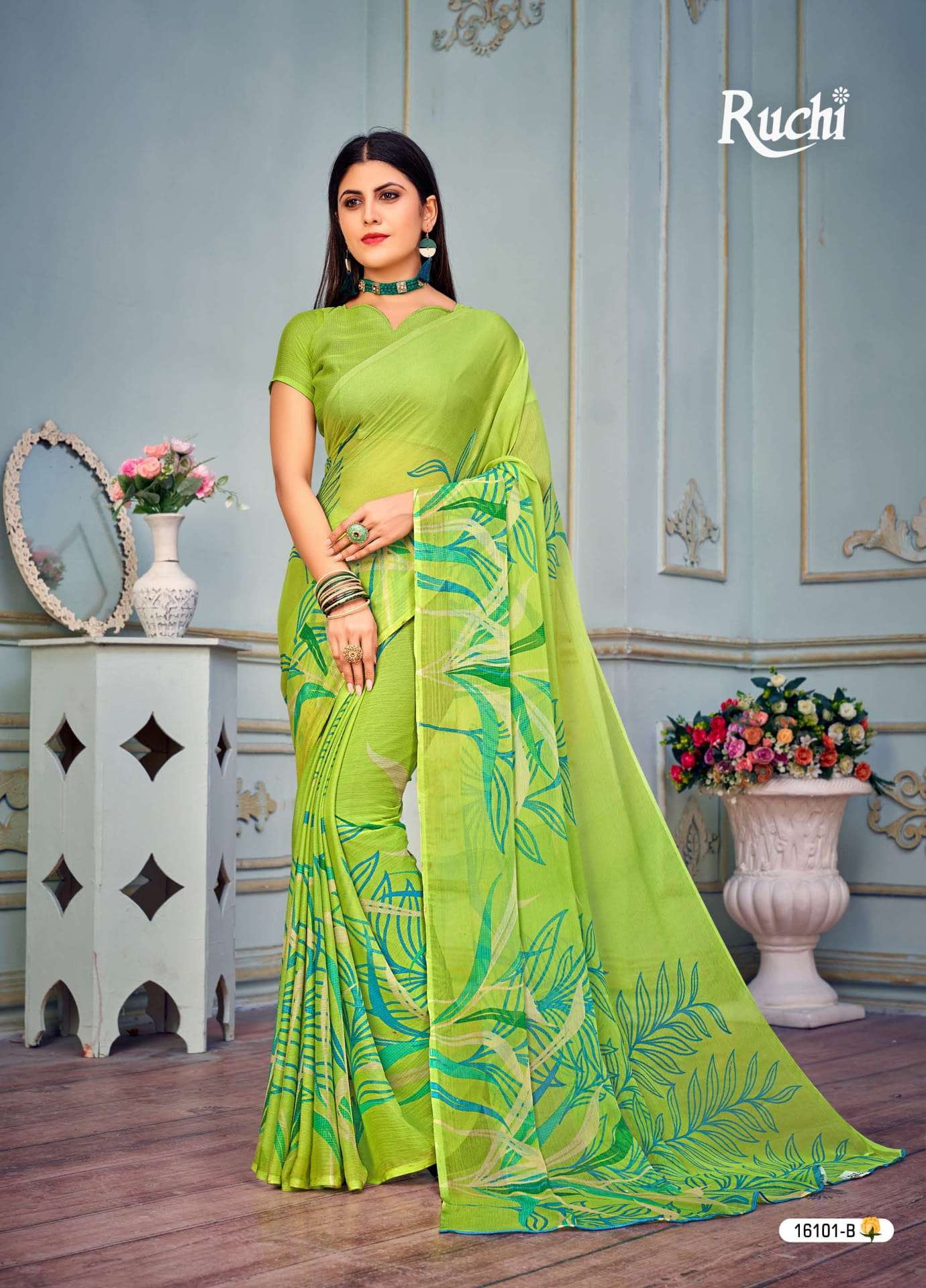 Ruchi sarees Star Chiffon vol 75 Chiffon With Printed Regula...