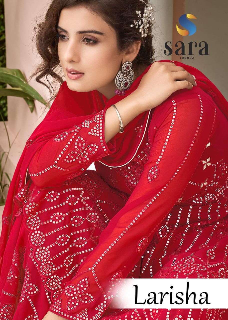 Sara Trendz Larisha Georgette with fancy Designer Salwar Kam...