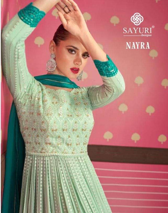 Sayuri Designer Nayra Georgette with Heavy Salwar Kameez col...