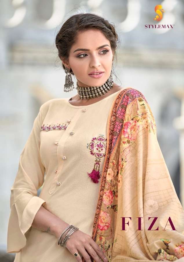 Stylemax Fiza rayon with Printed Readymade suits collection ...