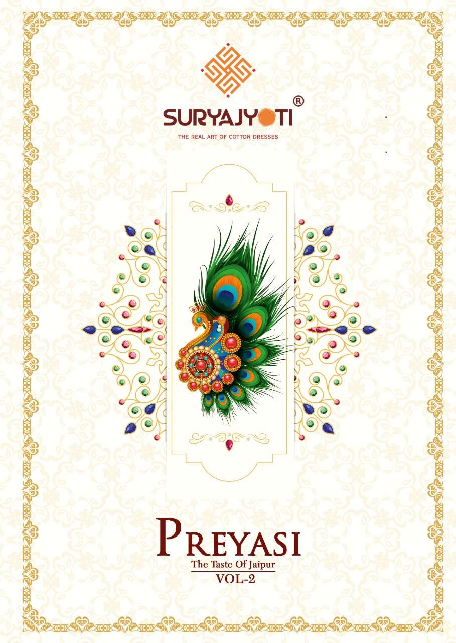 Suryajyoti Preyasi vol 2 Cambric cotton With Printed Regular...