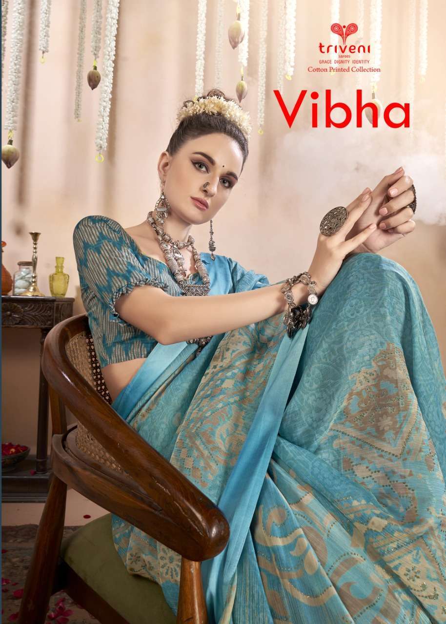 Triveni Vibha Organza Silk with fancy Party Wear Saree colle...