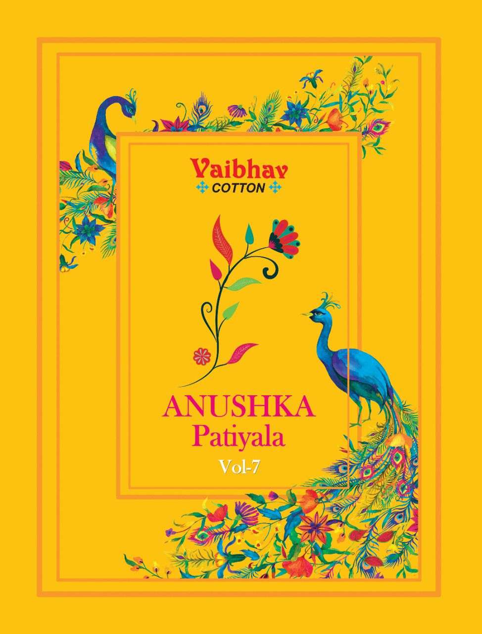 Vaibhav Cotton Anushka Patiyala vol 7 Cotton With Printed Re...