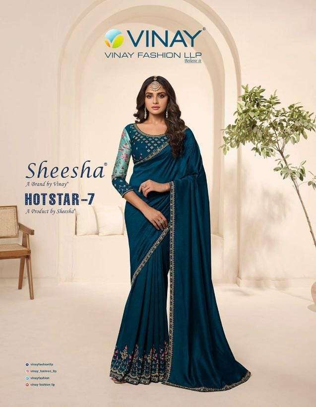 Vinay fashion Sheesha Hotstar vol 7 Silk with Embroidery wor...