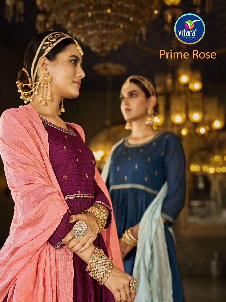 Vitara fashion Prime Rose vol 2 Viscose with fancy work Read...