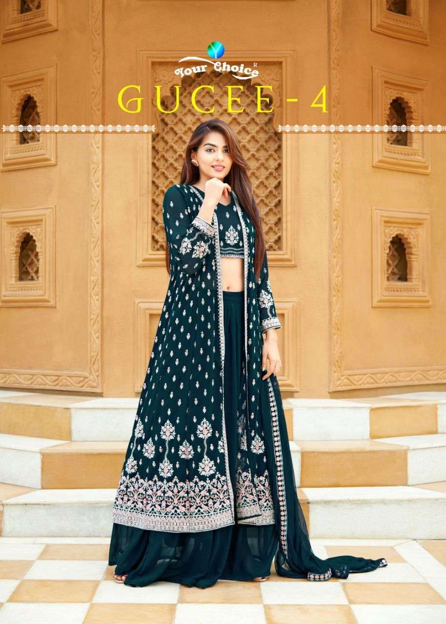 Yourchoice Gucee Vol 4 Georgette with fancy Work Salwar Kame...