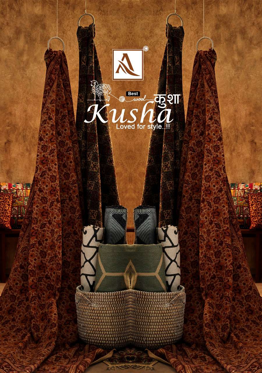 Alok suits Kusha Premium Pashmina Print With Embroidery work...