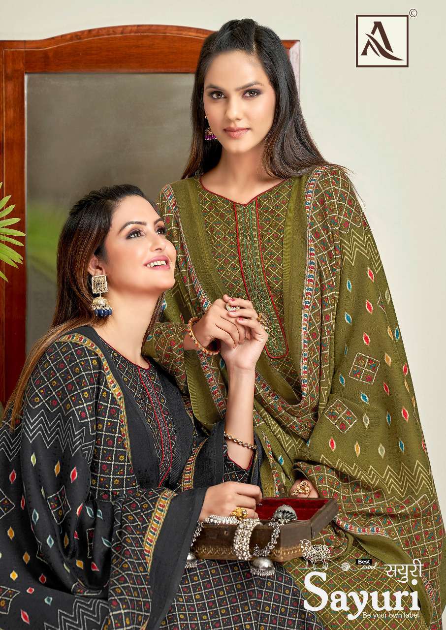 Alok suits Sayuri Pashmina silk with daily Winter Wear Dress...