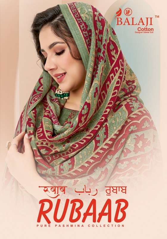 Balaji Cotton Rubaab Pashmina with digital print Winter Wear...