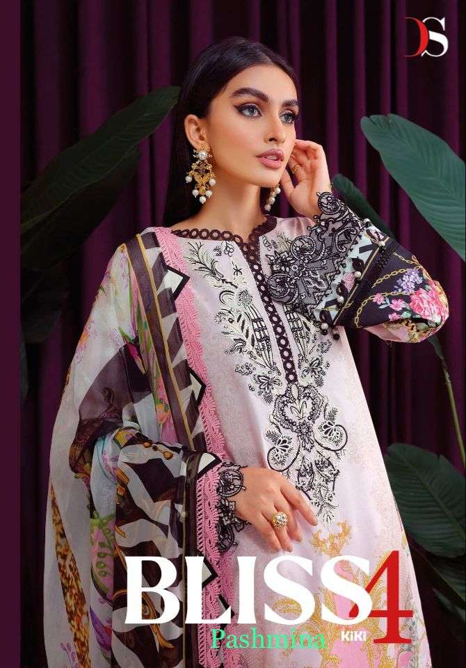 Deepsy suits Bliss 22 vol 4 Pashmina silk with Embroidery wo...