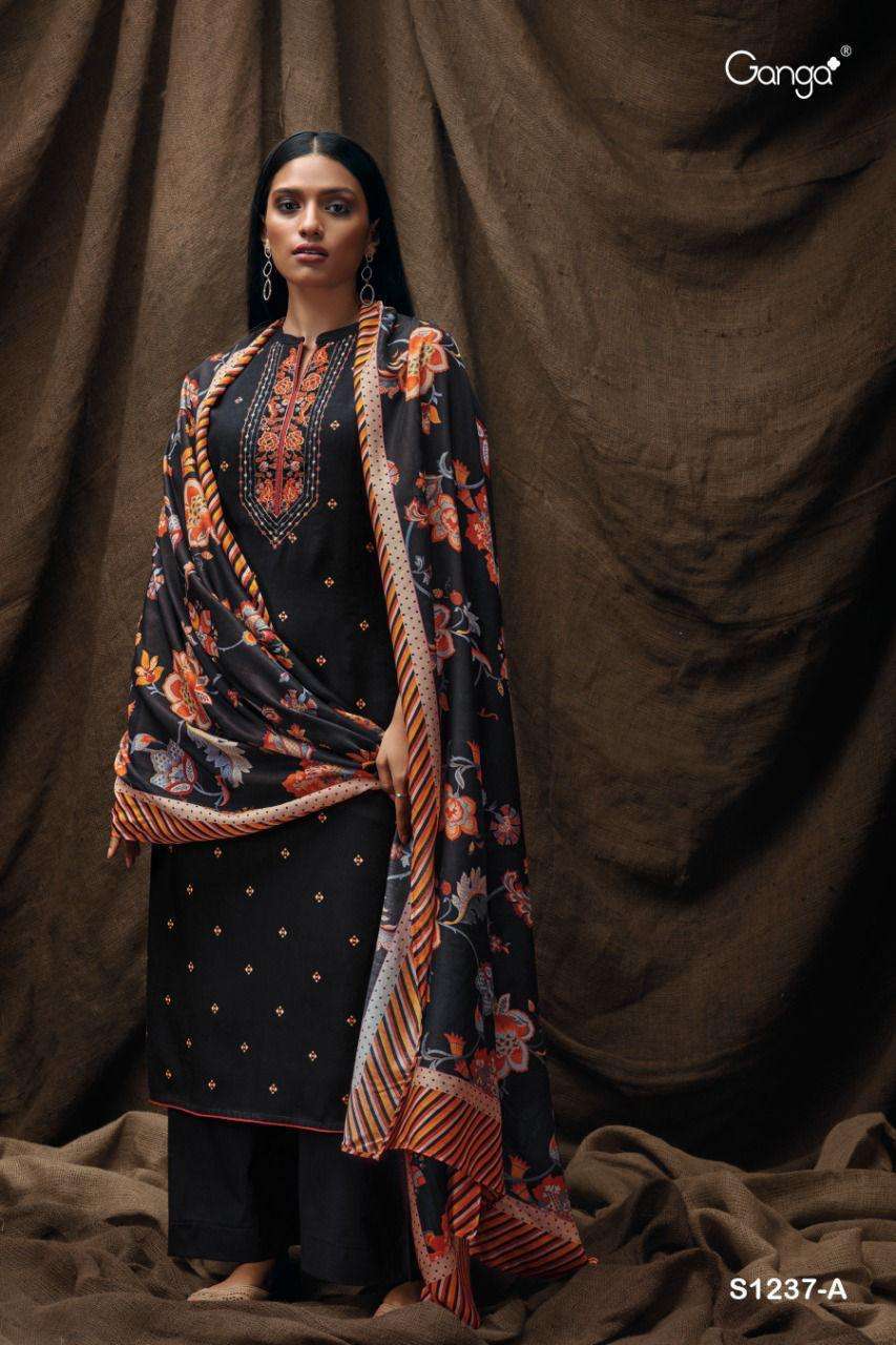 Ganga Fashion Keya 1237 Wool Pashmina with winter wear dress...