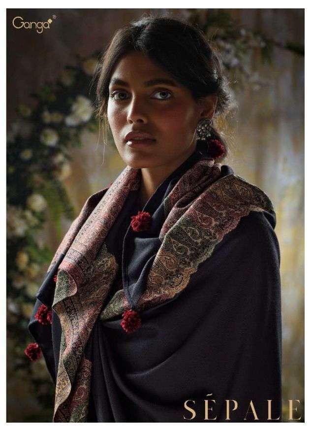 Ganga Fashion Sepale Wool Pashmina Winter wear dress materia...