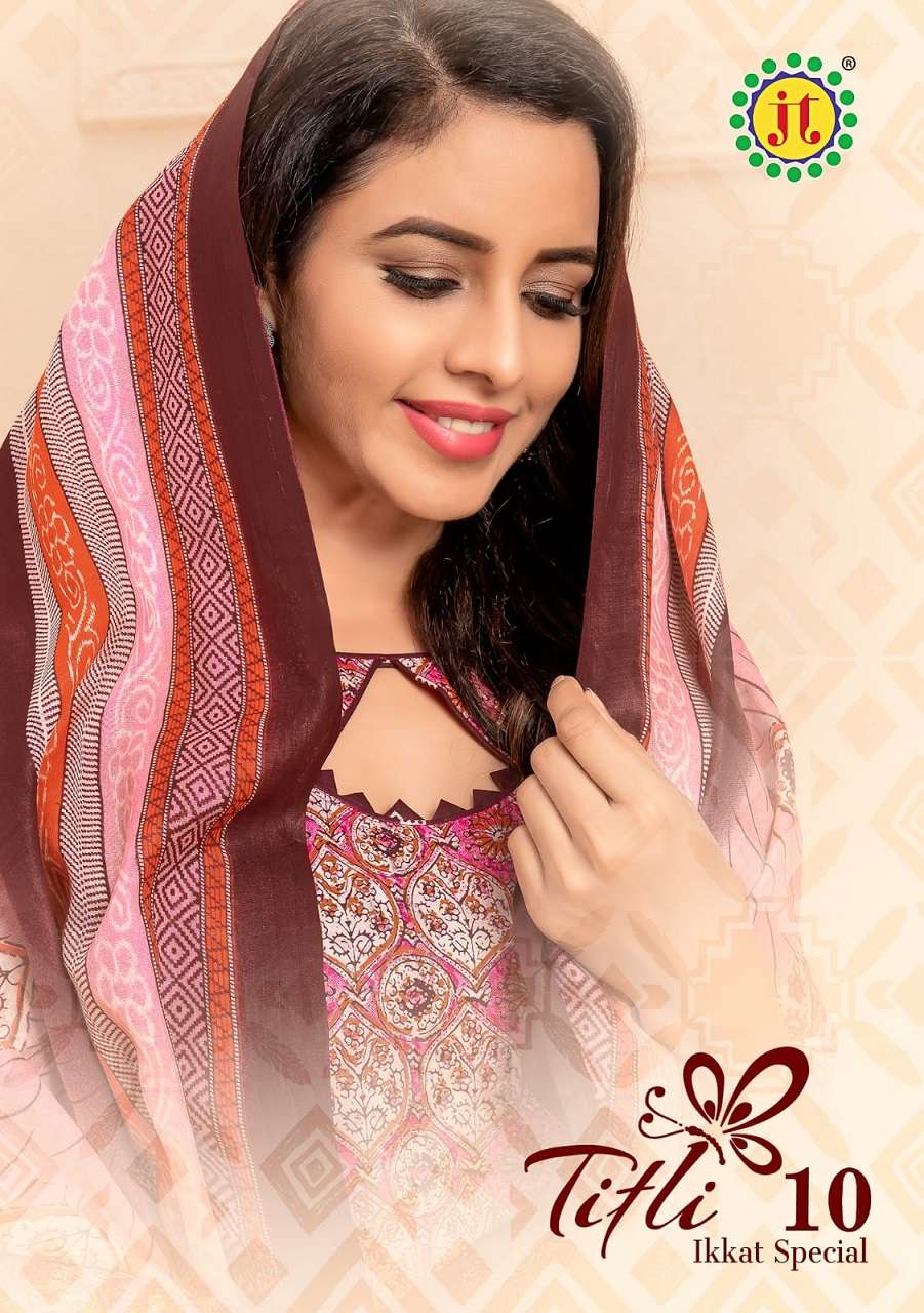 JT Titli vol 10 Cotton with printed regular wear suits colle...