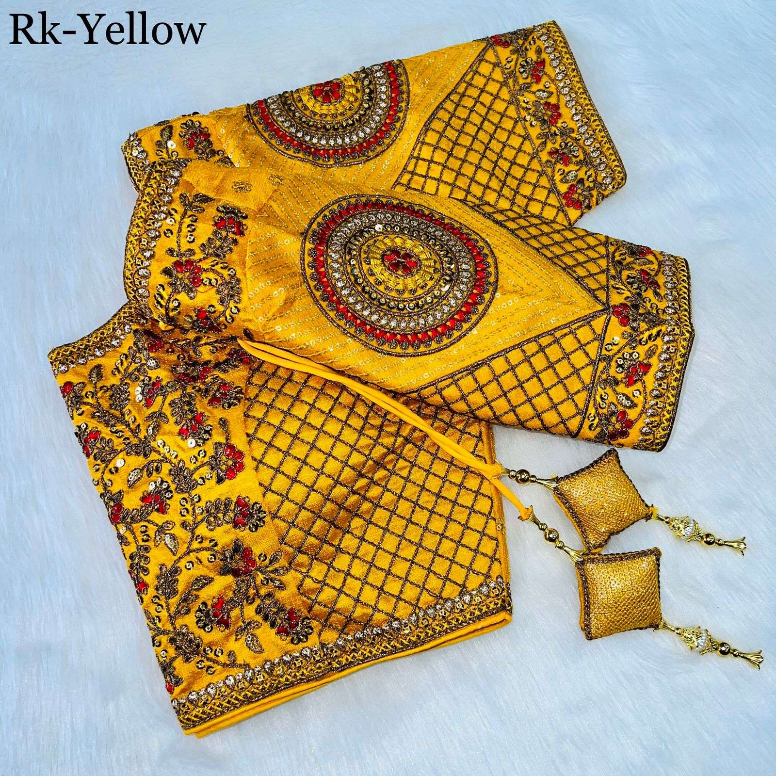 KARVA CHAUTH DIWALI SPECIAL READYMADE BLOUSE COLLECTION AT W...