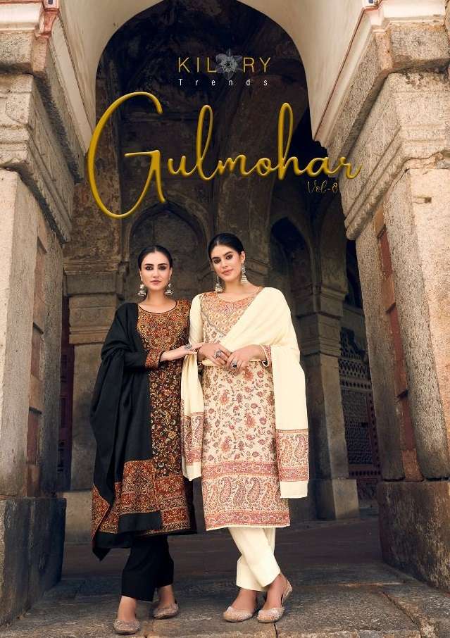 Kilory Trends Gulmohar VOl 8 handloom Pashmina Digital Print...