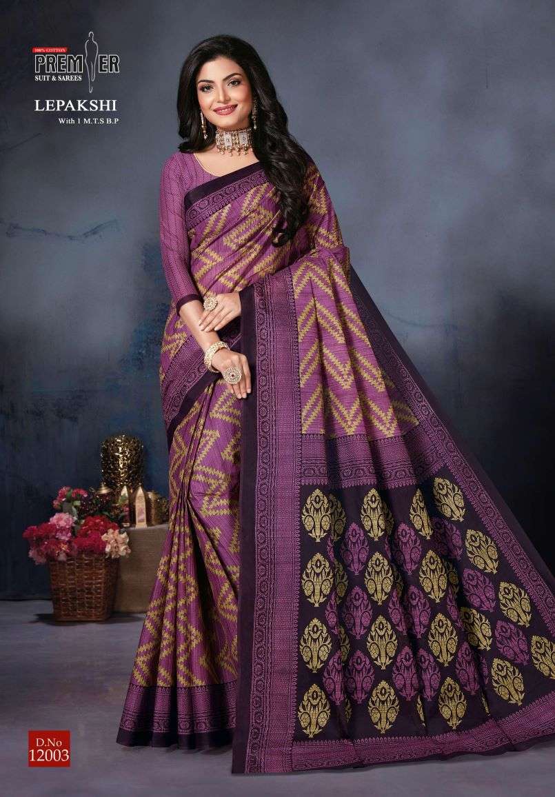 Lepakshi vol 12 Cotton with digital print regular wear saree...